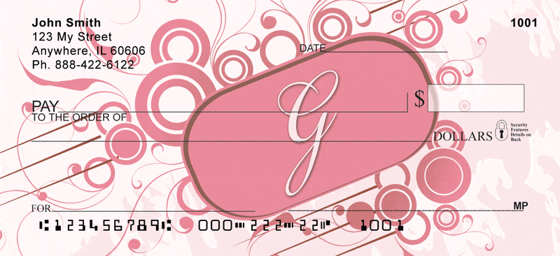 Stylish Monogram G Checks