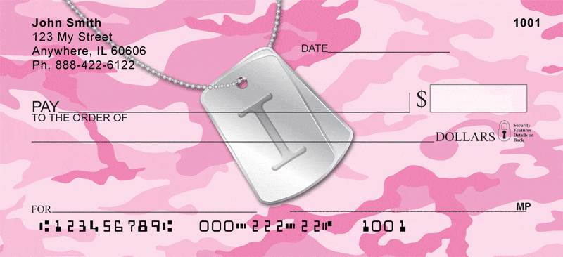 Dog Tag Monogram I Personal Checks