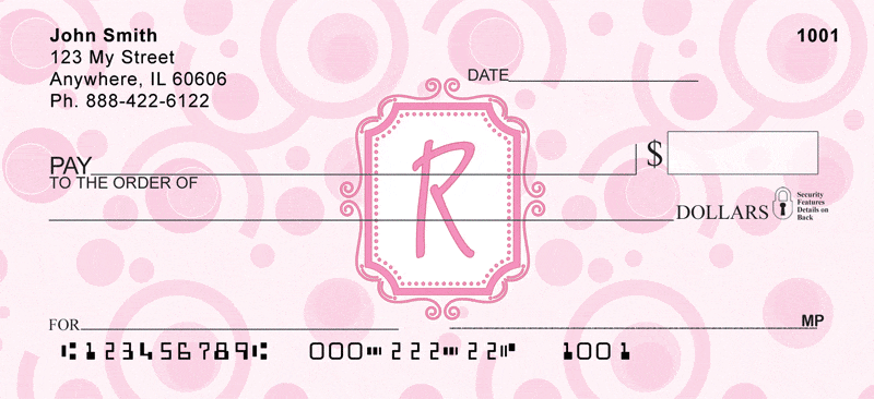 Bubbly Monogram R Checks