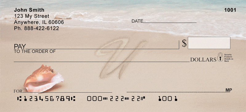 Sand Written Monogram U Checks