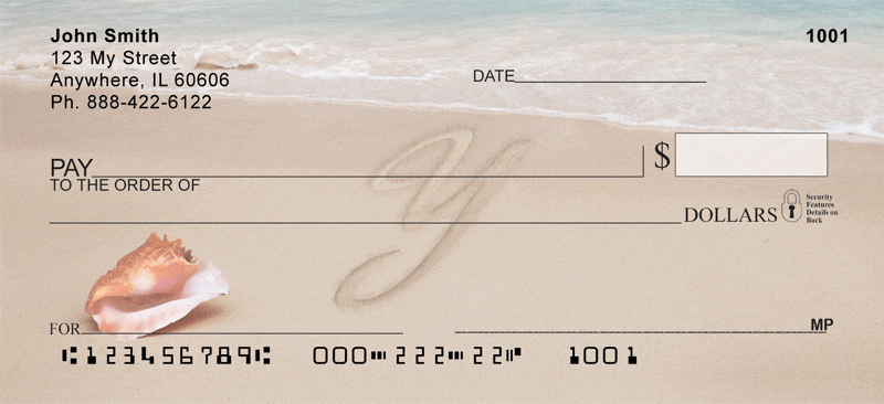 Sand Written Monogram Y Checks