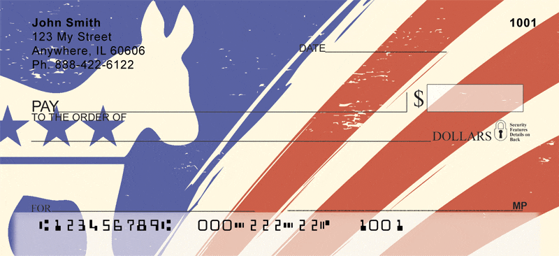 Democrat Donkey Flag Checks