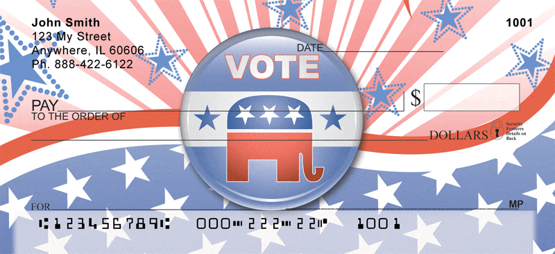 Republican Stars and Stripes Checks