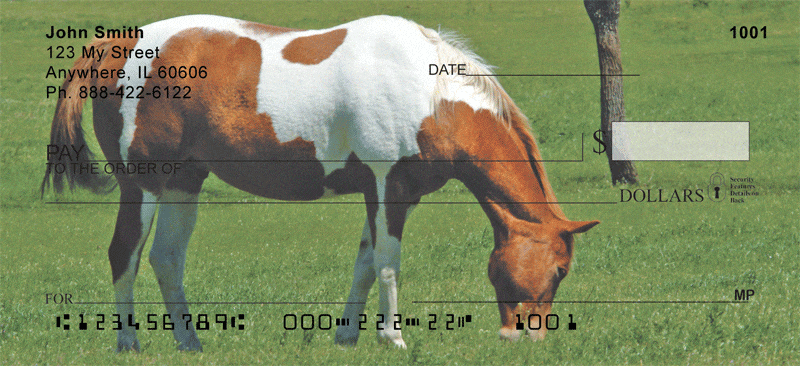 Grazing Green Pastures Horse Personal Checks