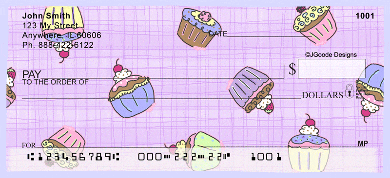 Jen Goodes Cupcake Personal Checks