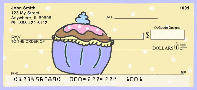 More Jen Goodes Cupcakes Personal Checks