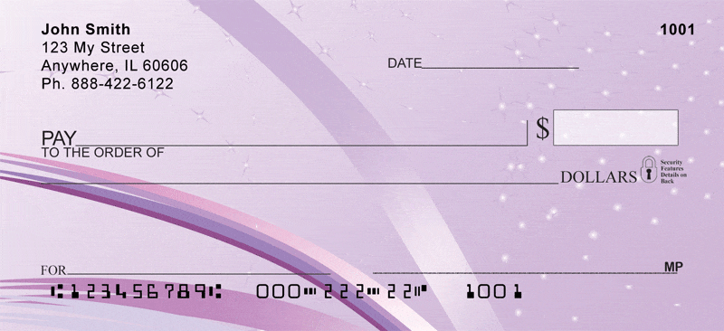 Lavendar Crush Personal Checks