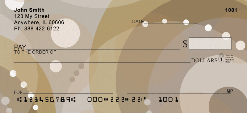 Java Inspired Circles Personal Checks
