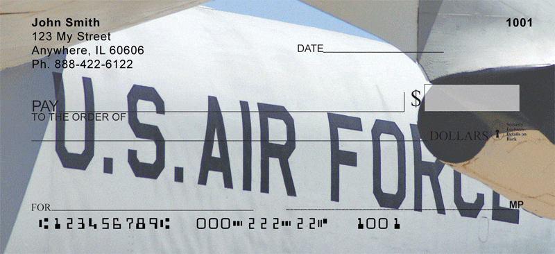 On Metal Air Force Checks