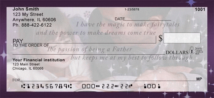 Fatherhood by Sweet Intentions Personal Checks