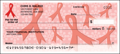 Red Ribbons of Support Checks