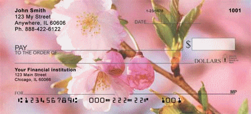 Cherry Blossoms Personal Checks