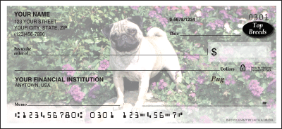 Top Breeds Pug Personal Checks