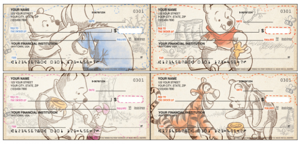 Disney Pooh and Friends Checks