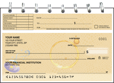 Coffee Break Top Stub Checks