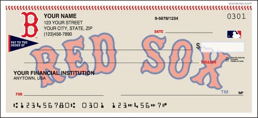Boston Red Sox Checks