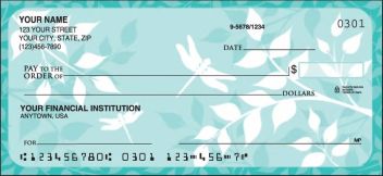 Botanical Silhouettes Personalized Checks
