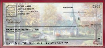 Churches by Thomas Kinkade Personalized Checks