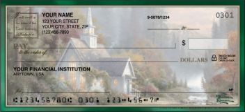 Churches by Thomas Kinkade Theme Checks