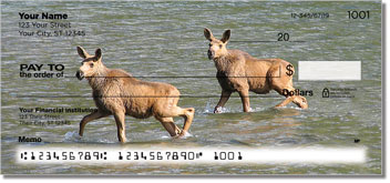 Twin Baby Animal Personalized Checks