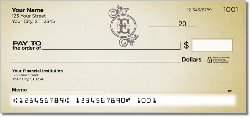 E Monogram Checks