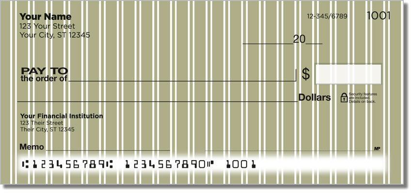 Beige Pinstripe Checks