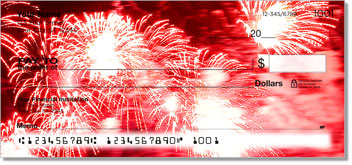 4th of July Fireworks Theme Checks
