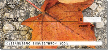 Autumn Leaves Personalized Checks