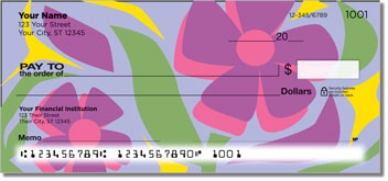 Girly Flower Design Checks