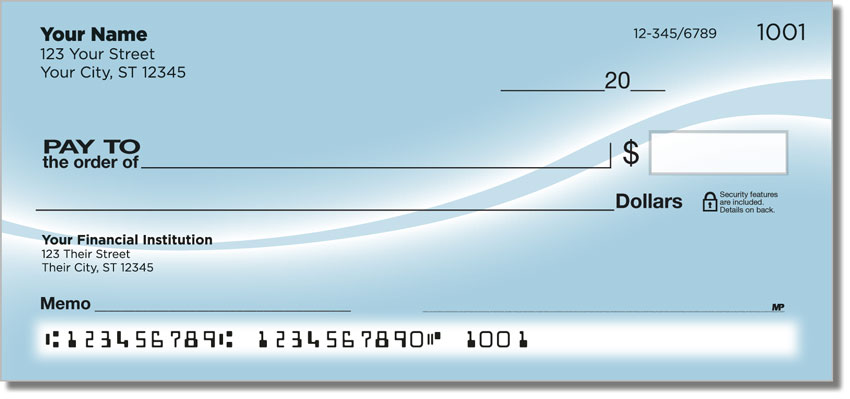 Simple Swoosh Personal Checks