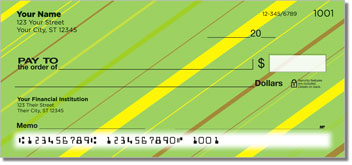 Colorful Pinstripe Personalized Checks
