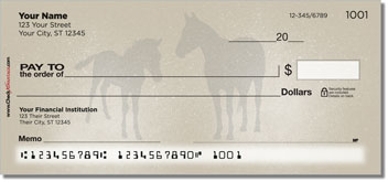Horse Silhouette Design Checks