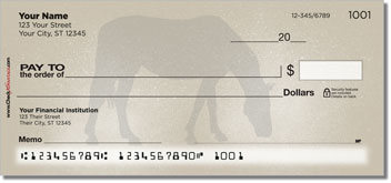 Horse Silhouette Theme Checks
