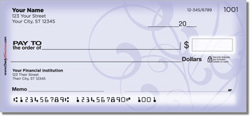 Violet Vine Personalized Checks