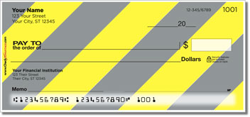Caution Tape Personalized Checks