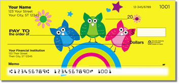 Colorful Owl Design Checks
