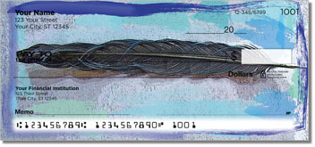 Feather Collection Personalized Checks
