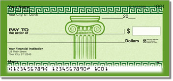 Greek to Me Design Checks