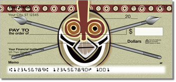 African Tribal Mask Theme Checks