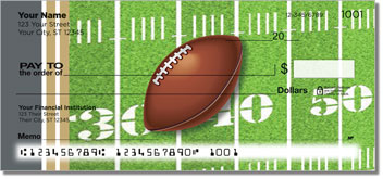 Black & Gold Football Fan Personalized Checks