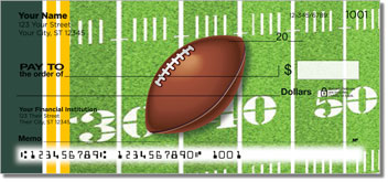 Green & Gold Football Fan Personalized Checks