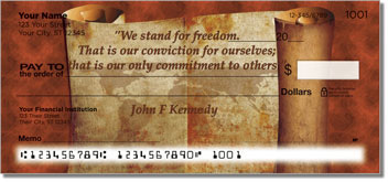 Patriotic Quote Design Checks