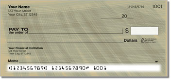 Earth Tone Personalized Checks