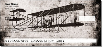 Vintage Plane Personalized Checks