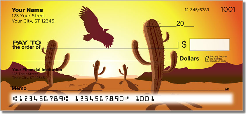 Desert Scenery Personal Checks