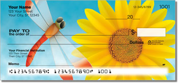 Daring Dragonfly Personalized Checks