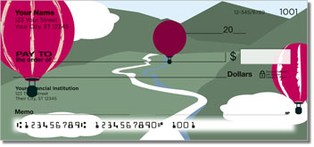 Balloon Race Personalized Checks