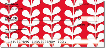 Plant Silhouette Personalized Checks