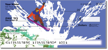 Ski & Snowboard Personalized Checks
