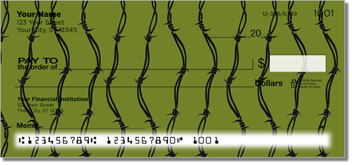 Barbed Wire Personalized Checks